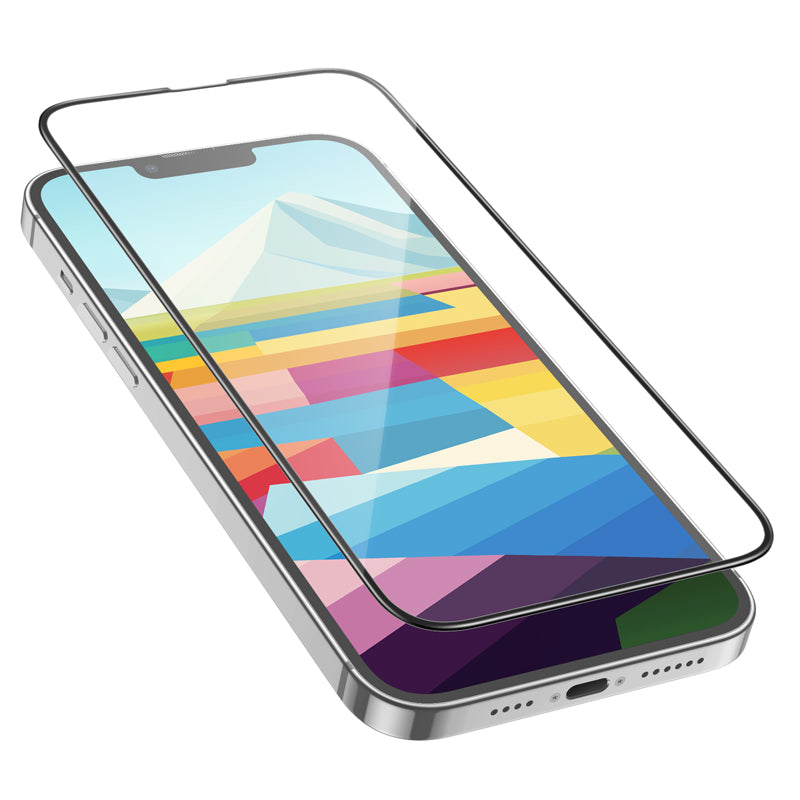 Προστατευτική Μεμβράνη Οθόνης HOCO G16 για Apple iPhone 16 / 15, Ενισχυμένο Γυαλί, Full Glue, 5D, Μαύρη