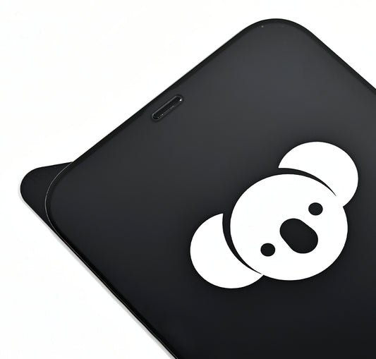 Προστατευτική μεμβράνη οθόνης Bear HD για Apple iPhone 15 Pro, Ασφαλισμένο γυαλί, Πλήρης κόλλα, Μαύρο