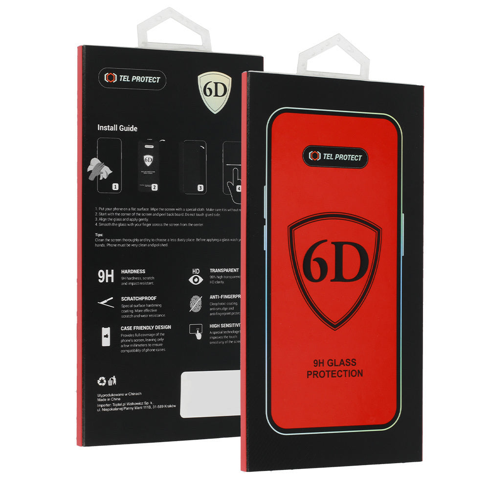 Προστατευτική μεμβράνη οθόνης OEM για Samsung Galaxy S26 Plus S947, Ασφαλισμένο γυαλί, Πλήρης κόλλα, 6D, Μαύρο