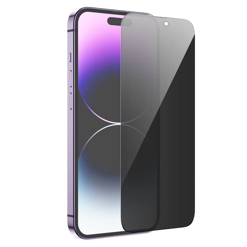 Προστατευτική Μεμβράνη Οθόνης Privacy HOCO G15 για Apple iPhone 14 Pro Max, Ενισχυμένο Γυαλί, Πλήρης Κόλληση, 5D