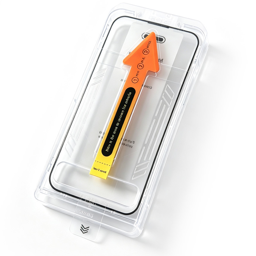 Προστατευτικό οθόνης OEM Dust Free Easy Fit για Apple iPhone 15 Pro, Σκληρυμένο Γυαλί, Full Glue, Μαύρο