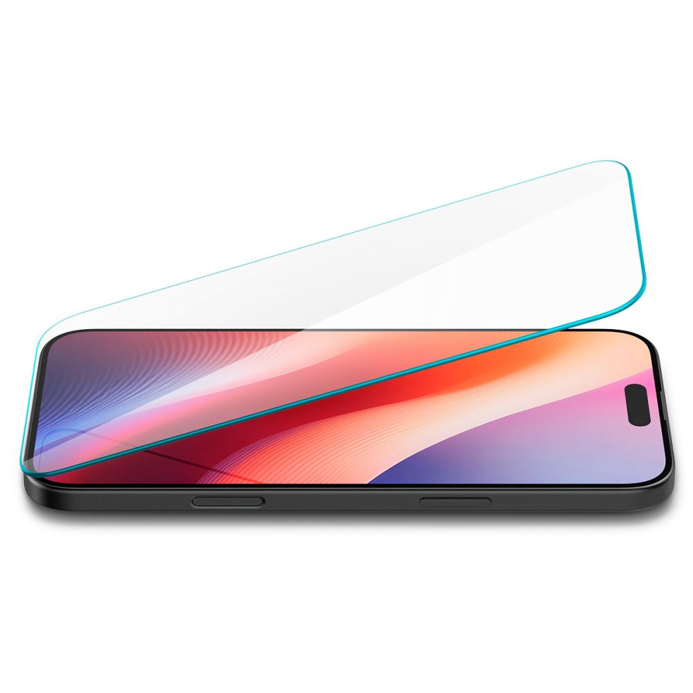 Προστατευτική Μεμβράνη Οθόνης Spigen GlastrR Slim HD για Apple iPhone 16 / 15, Ενισχυμένο Γυαλί, Πλήρης Κόλληση, 2.5D AGL06910
