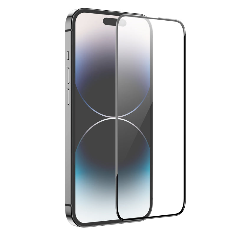 Προστατευτική Μεμβράνη Οθόνης HOCO G16 για Apple iPhone 14 Pro, Ενισχυμένο Γυαλί, Full Glue, 5D, Μαύρη