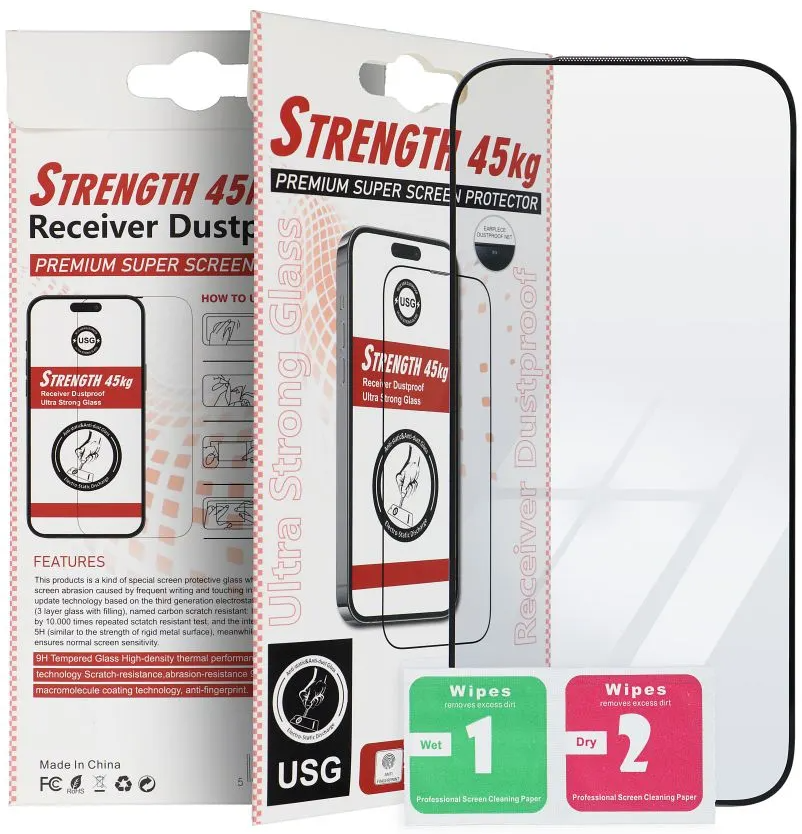 Προστατευτική μεμβράνη οθόνης OEM Ultra Strong 45KG για Apple iPhone 11, Ασφαλισμένο γυαλί, Πλήρης κόλλα, 2.5D, Μαύρο