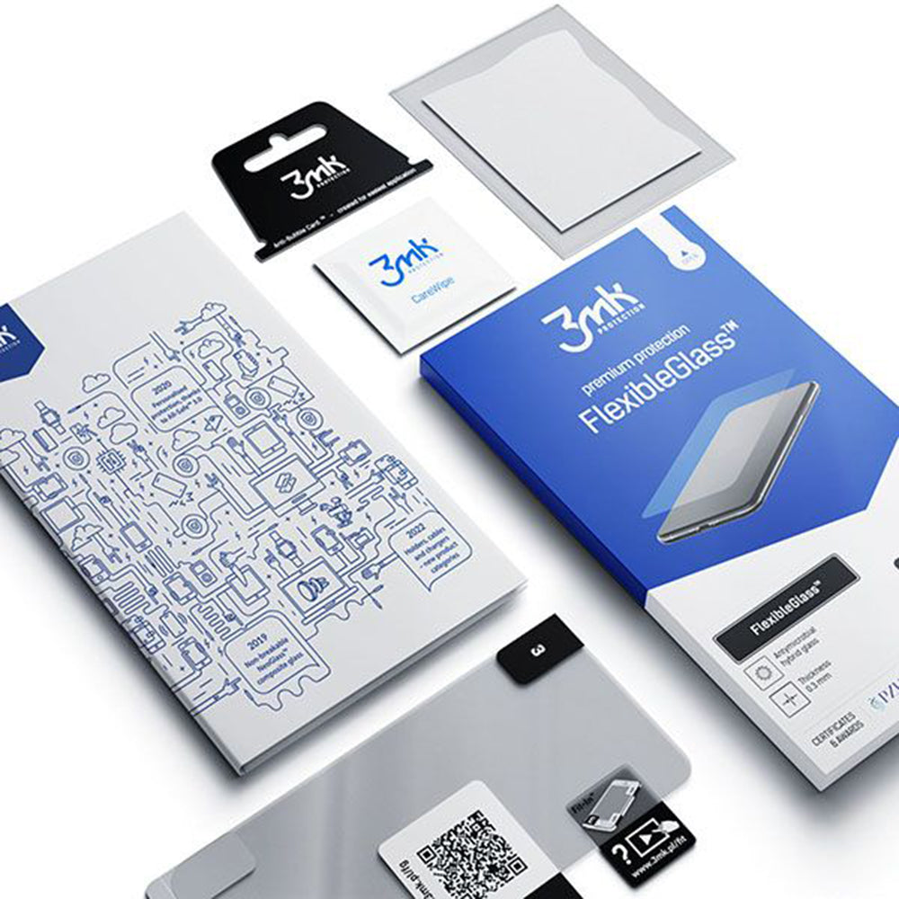 Προστατευτική μεμβράνη οθόνης 3MK FlexibleGlass για Apple iPhone 12 Pro Max, Ευέλικτο Γυαλί, Πλήρης Κόλλα