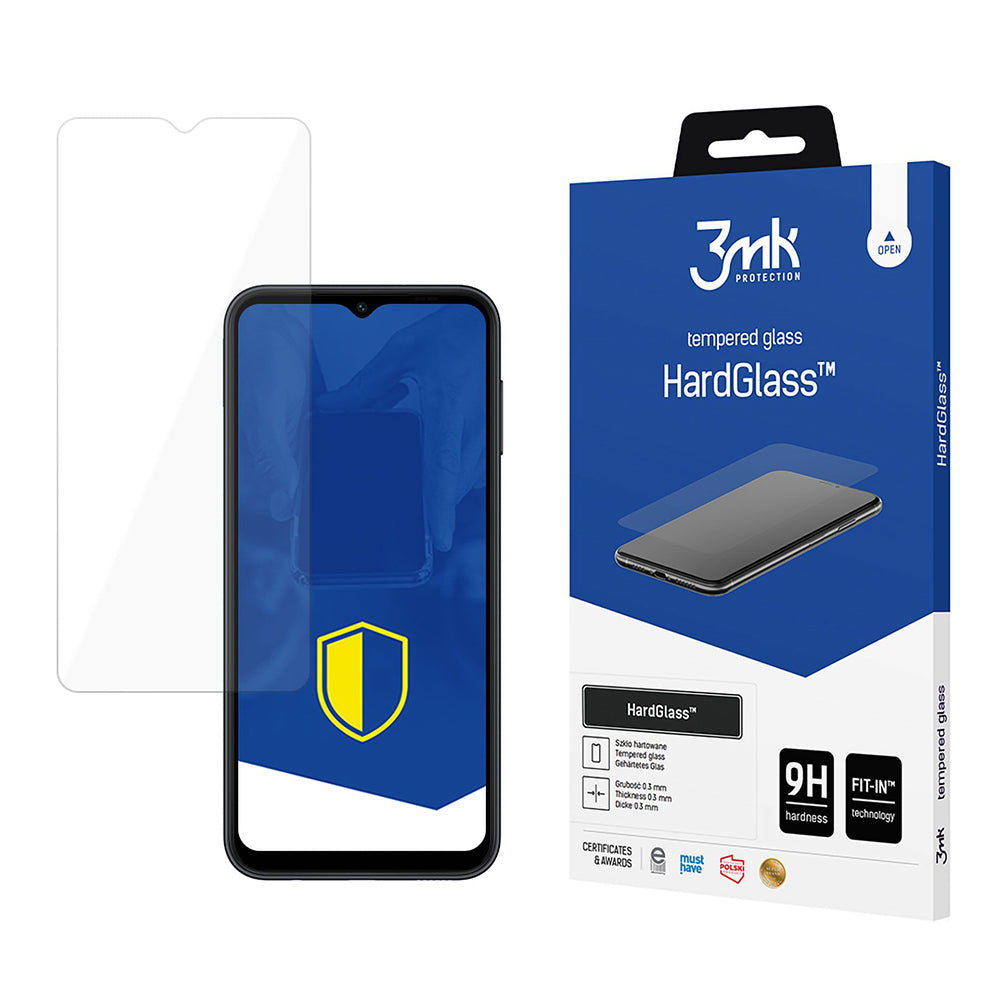 Προστατευτική Μεμβράνη Οθόνης 3MK HardGlass για Samsung Galaxy A14 A145 / A14 5G A146, Ενισχυμένο Γυαλί, Full Glue