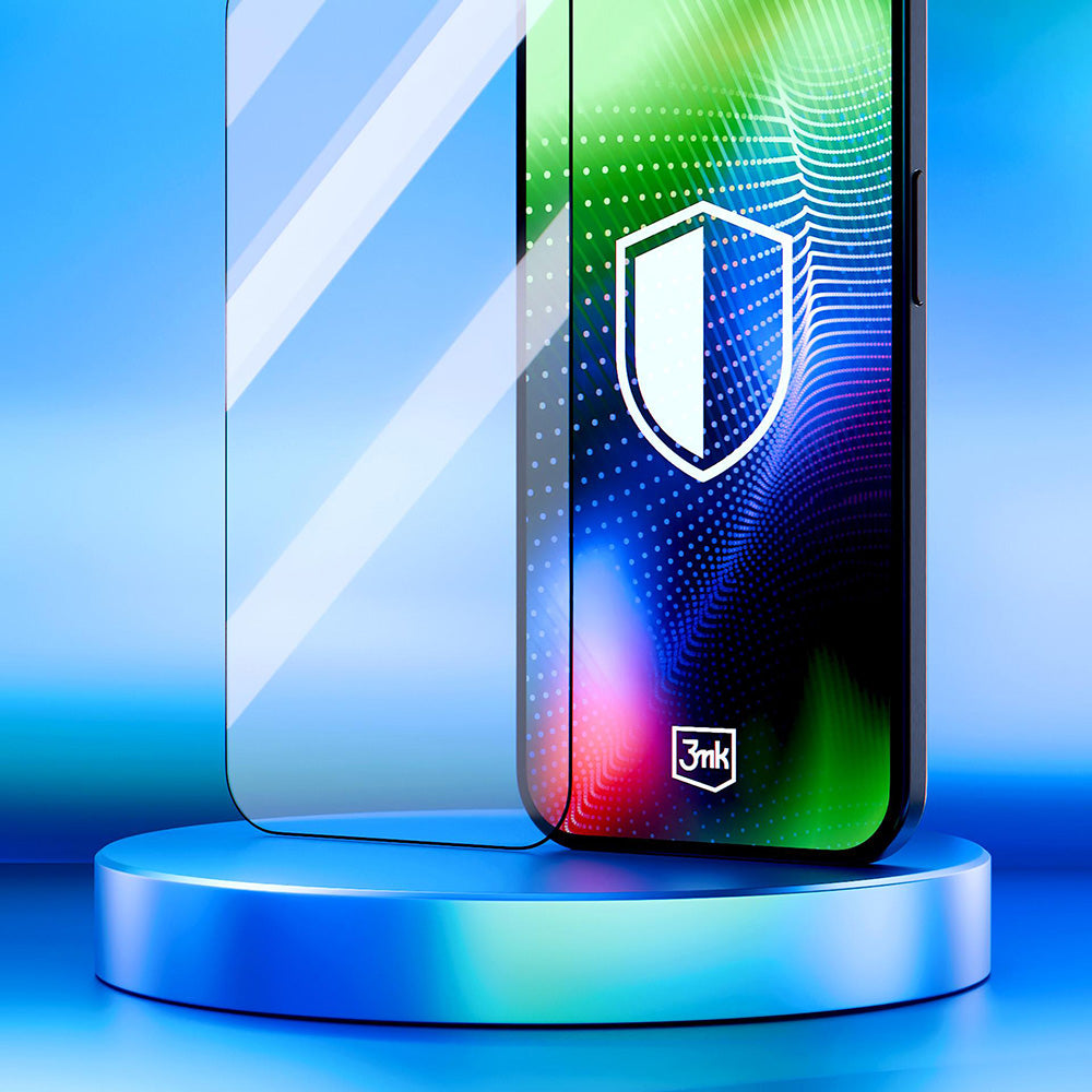 Προστατευτική Μεμβράνη Οθόνης 3MK Hardy Ultra για Apple iPhone 17 / 16 Pro, Ενισχυμένο Γυαλί, Full Glue, Μαύρη