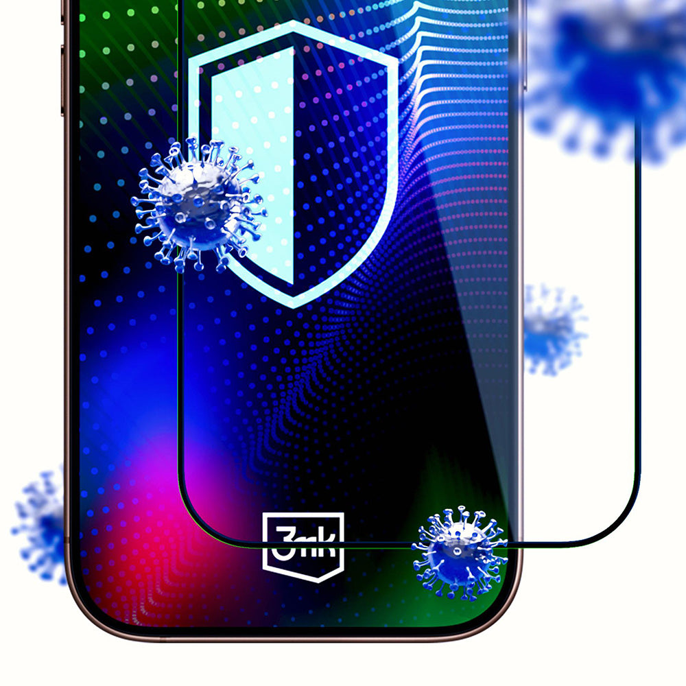 Προστατευτική Μεμβράνη Οθόνης 3MK Hardy Ultra για Apple iPhone 17 / 16 Pro, Ενισχυμένο Γυαλί, Full Glue, Μαύρη