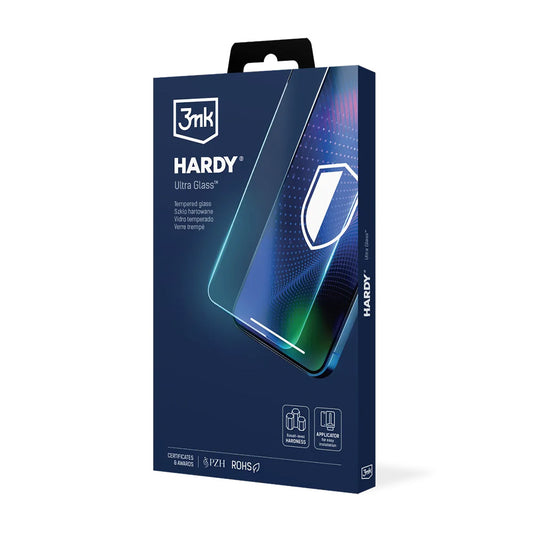 Προστατευτική Μεμβράνη Οθόνης 3MK Hardy Ultra για Apple iPhone 17 Air, Ενισχυμένο Γυαλί, Full Glue, Μαύρη