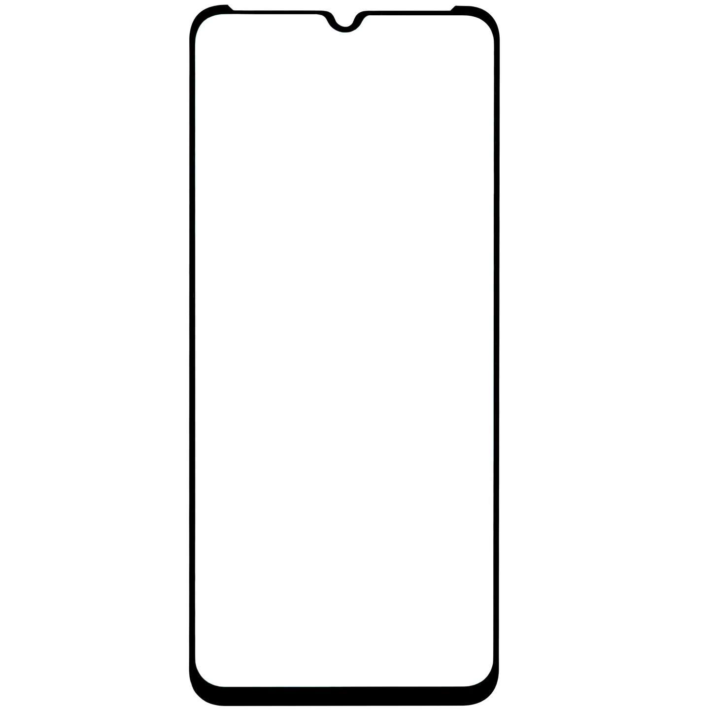 BLUE Shield Προστατευτικό οθόνης για Motorola Moto E13, Θωρακισμένο γυαλί, Πλήρης κόλληση, Φιλικό προς θήκη, Μαύρο
