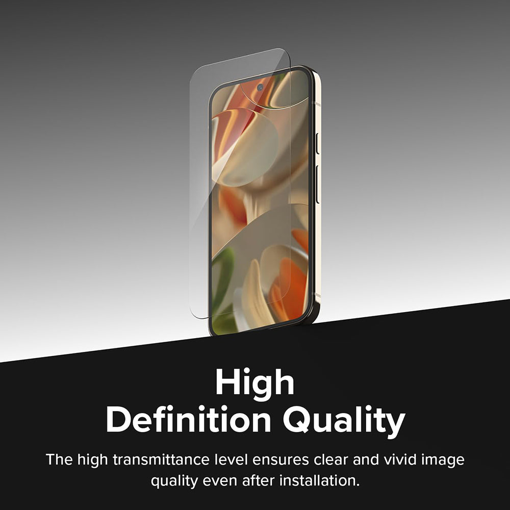 Προστατευτικό οθόνης Ringke Easy Slide για Google Pixel 9 / 9 Pro, με προστασία από γυαλί, πλήρης κόλλα, σετ 2 τεμαχίων