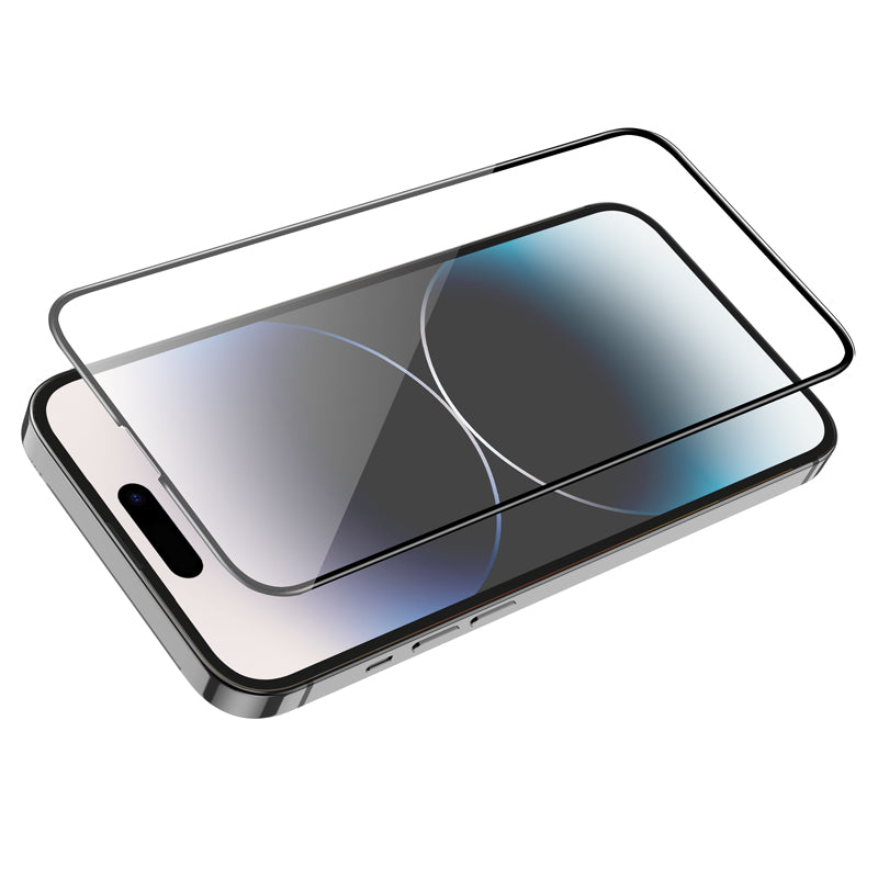 Προστατευτική Μεμβράνη Οθόνης HOCO G16 για Apple iPhone 14 Pro, Ενισχυμένο Γυαλί, Full Glue, 5D, Μαύρη