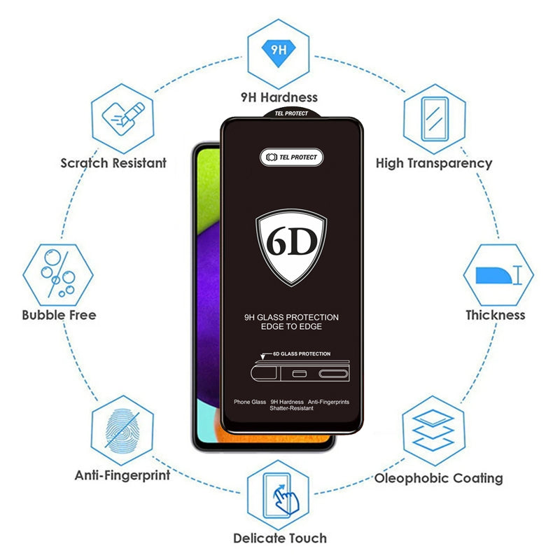 Προστατευτική μεμβράνη οθόνης OEM για Samsung Galaxy S26 Plus S947, Ασφαλισμένο γυαλί, Πλήρης κόλλα, 6D, Μαύρο
