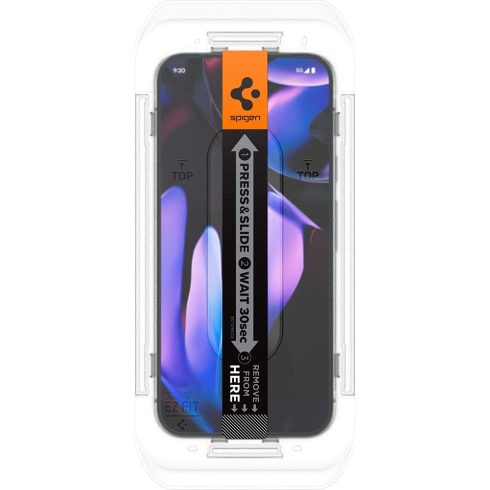Spigen GlastR EZ FIT Screen Protector for Google Pixel 9 Pro XL, Tempered Glass, Full Glue, Set of 2 Pieces