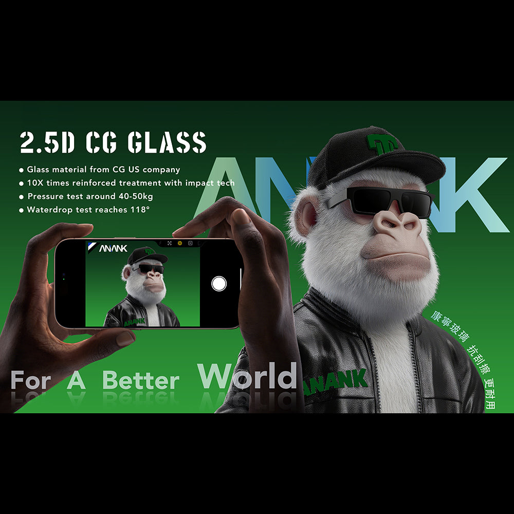Προστατευτική Μεμβράνη Οθόνης Anank 10X Reinforced CG για Apple iPhone 17 Air, Ενισχυμένο Γυαλί, Full Glue, 2.5D, Μαύρη