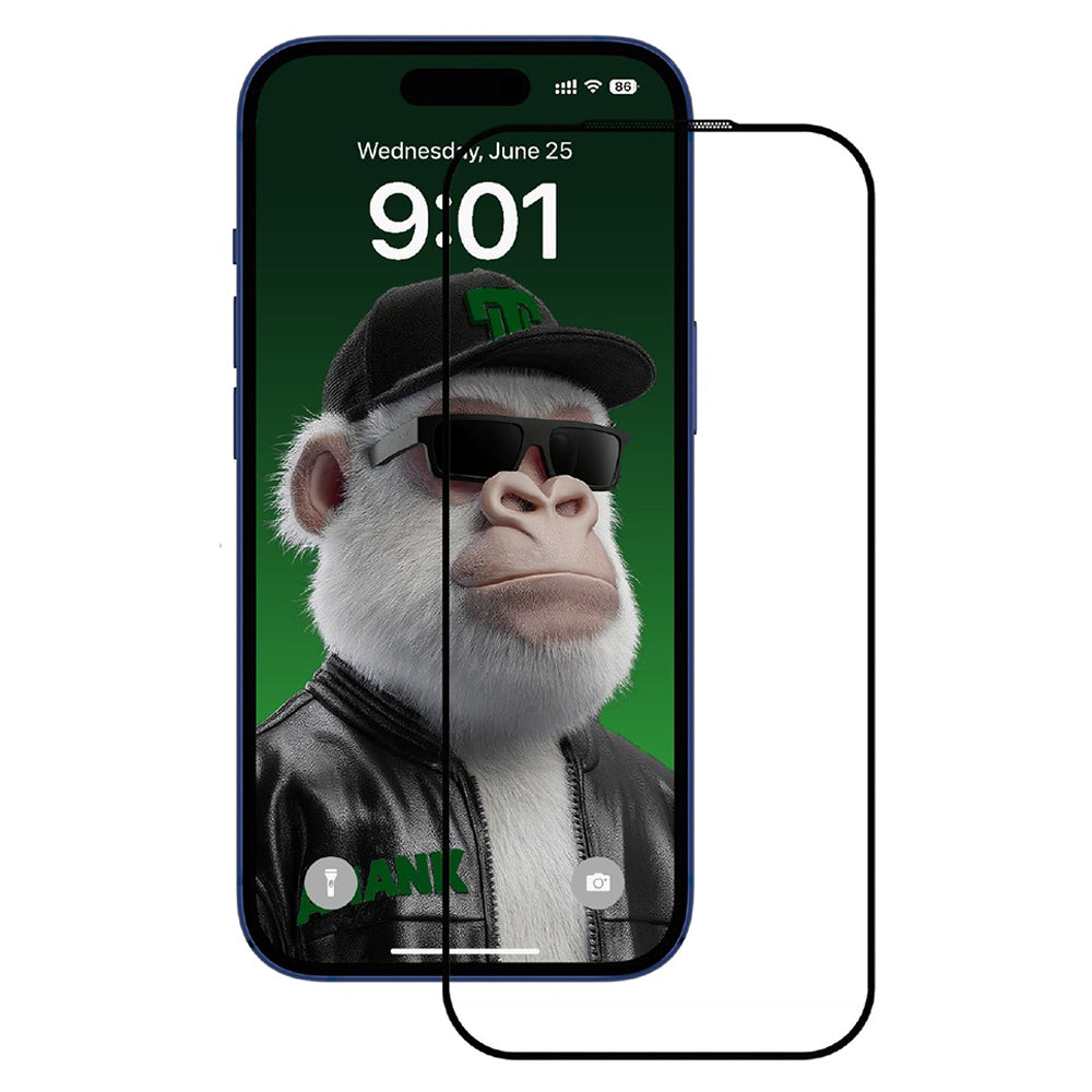 Προστατευτική Μεμβράνη Οθόνης Anank 10X Reinforced CG για Apple iPhone 17 Air, Ενισχυμένο Γυαλί, Full Glue, 2.5D, Μαύρη