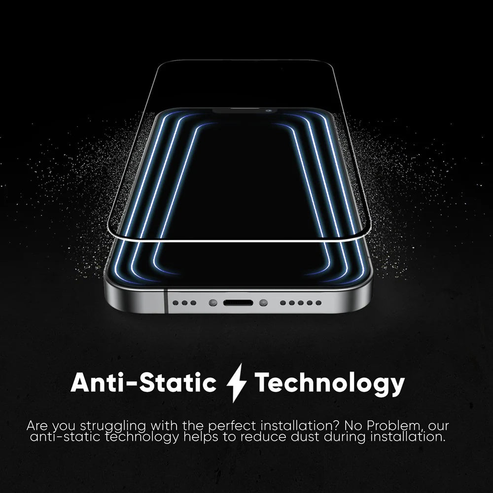 Προστατευτική Μεμβράνη Οθόνης Anank 5X Reinforced Invisible για Apple iPhone 17 Air, Ενισχυμένο Γυαλί, Full Glue, 3D, Μαύρη