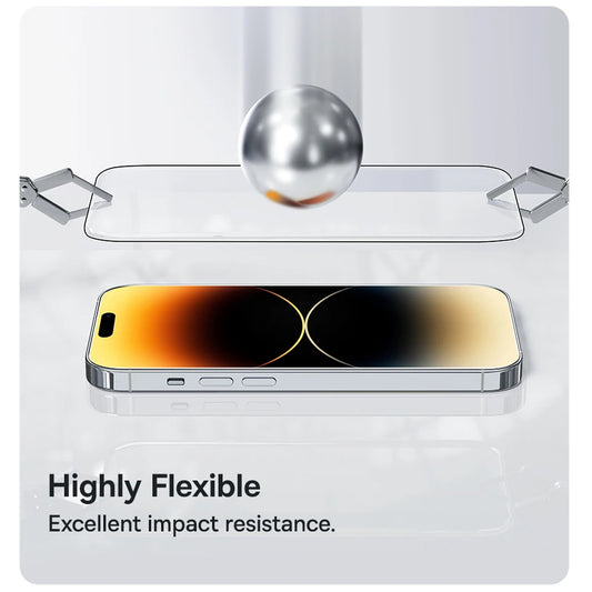 Προστατευτική Μεμβράνη Οθόνης Anank 5X Reinforced για Apple iPhone 17 Pro Max, Ενισχυμένο Γυαλί, Full Glue, 2.5D, Μαύρη