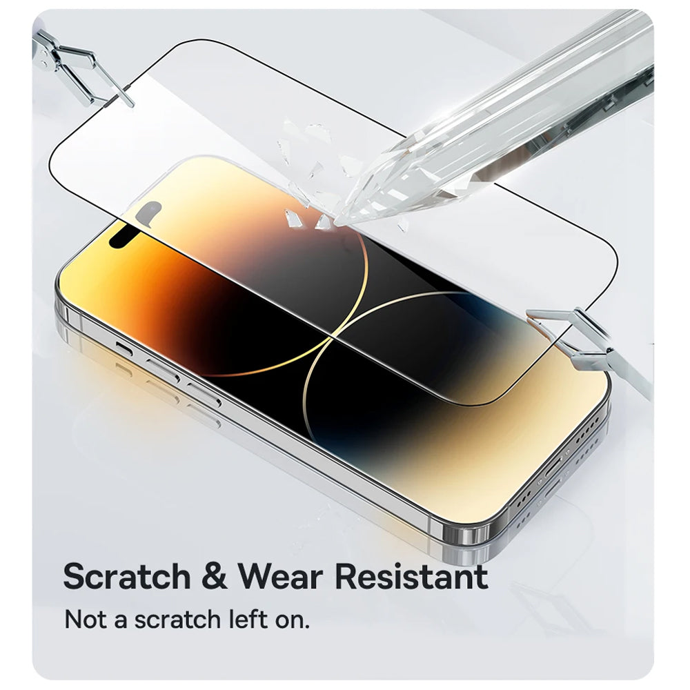 Προστατευτική Μεμβράνη Οθόνης Anank 5X Reinforced για Apple iPhone 17 Pro, Ενισχυμένο Γυαλί, Full Glue, 2.5D, Μαύρη