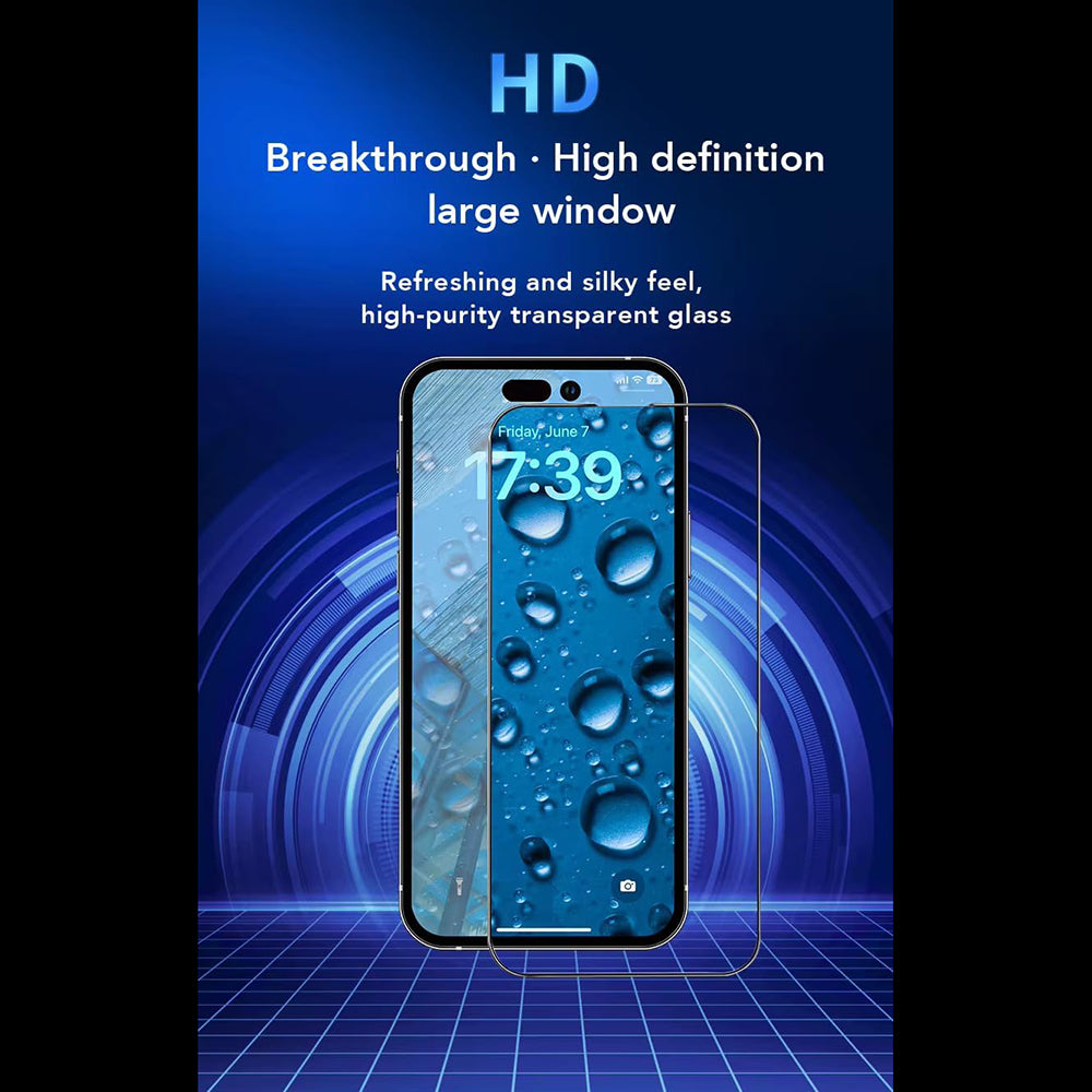 Προστατευτική Μεμβράνη Οθόνης Anank για Apple iPhone 17 Pro Max, Ενισχυμένο Γυαλί, Full Glue, 2.5D, Μαύρη