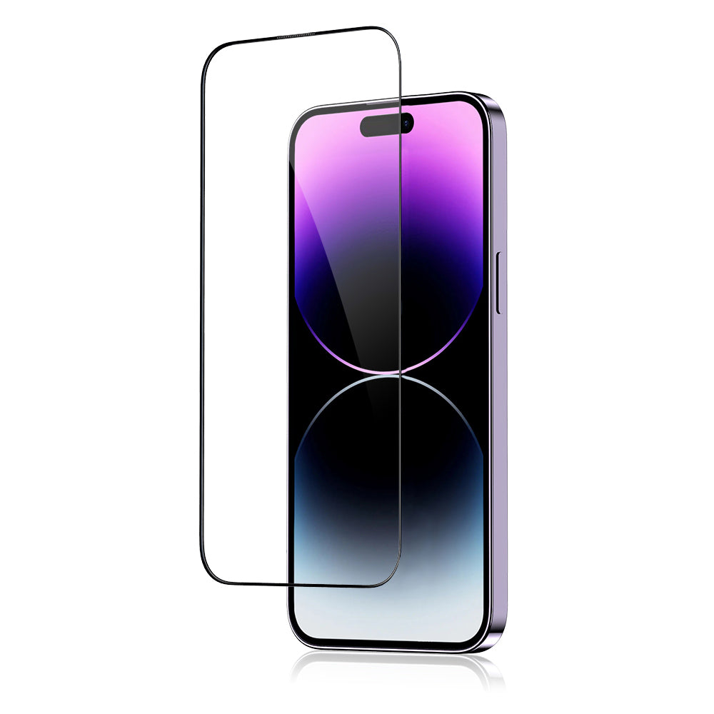 Προστατευτική μεμβράνη οθόνης Blueo Anti-Broken για Apple iPhone 16 Plus / 15 Plus / 14 Pro Max, Ασφαλισμένο γυαλί, Πλήρης κόλλα, Μαύρο