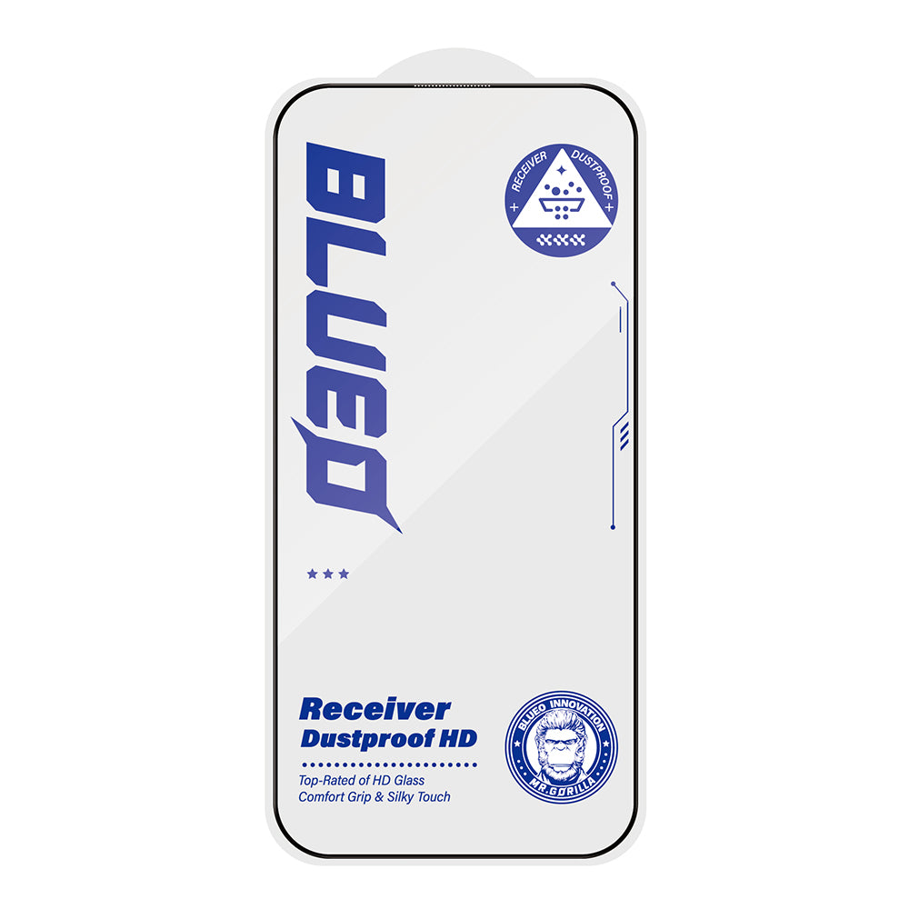 Προστατευτική μεμβράνη οθόνης Blueo Anti-Dust HD για Apple iPhone 14 Plus / 13 Pro Max, Ενισχυμένο γυαλί, Πλήρης κόλλα, Μαύρο