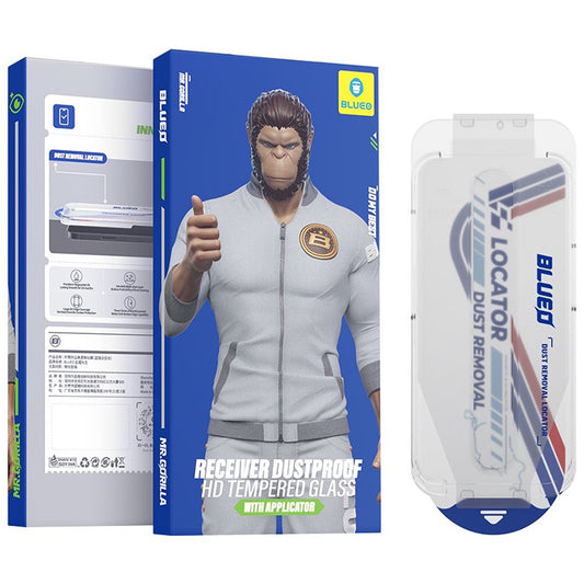 Προστατευτική Μεμβράνη Οθόνης Blueo Anti-Dust HD για Apple iPhone 17 Air, Ενισχυμένο Γυαλί, Full Glue, Μαύρη