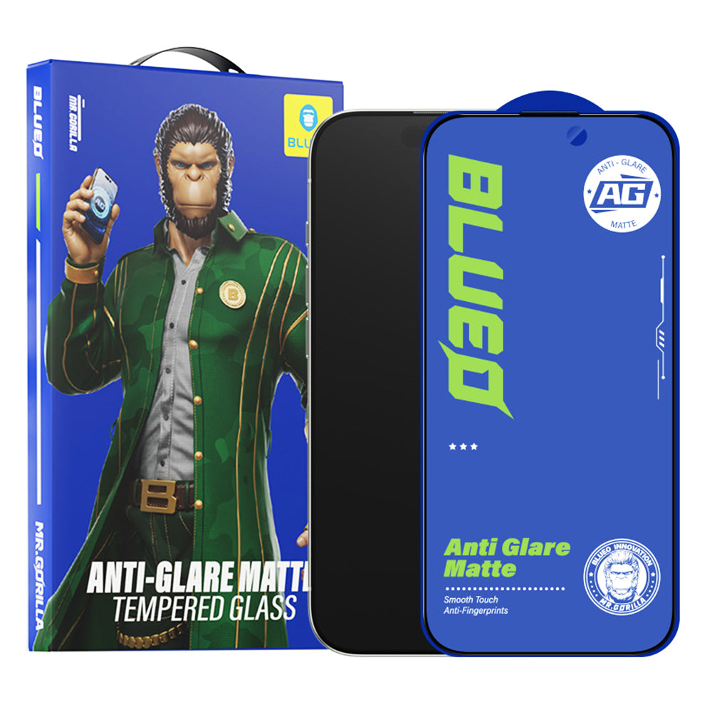 Προστατευτική μεμβράνη οθόνης Blueo Anti-Glare για Apple iPhone 11 Pro Max / XS Max, Ασφαλισμένο γυαλί, Πλήρης κόλλα, Μαύρο