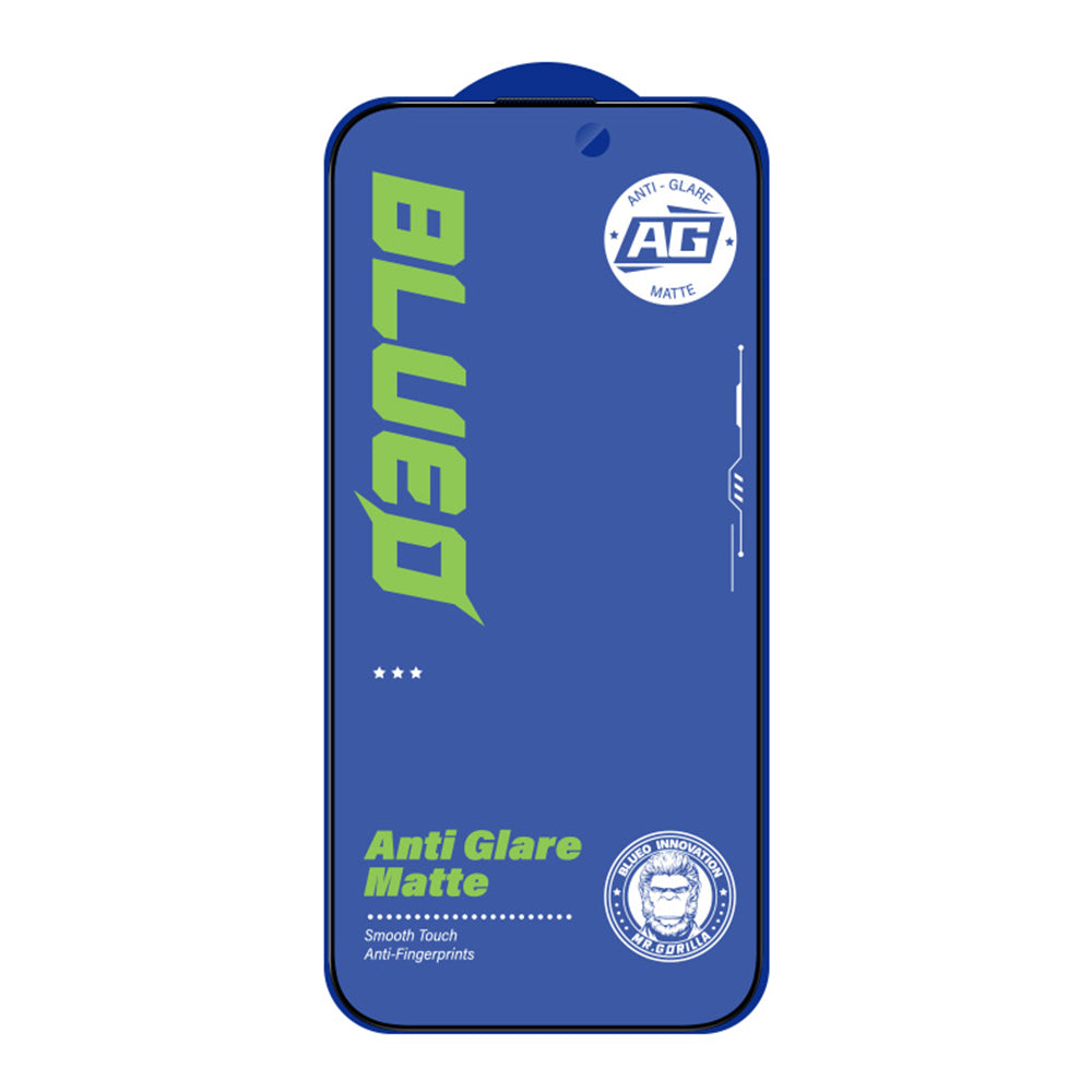 Προστατευτική μεμβράνη οθόνης Blueo Anti-Glare για Apple iPhone 12 / 12 Pro, Ασφαλισμένο γυαλί, Πλήρης κόλλα, Μαύρο