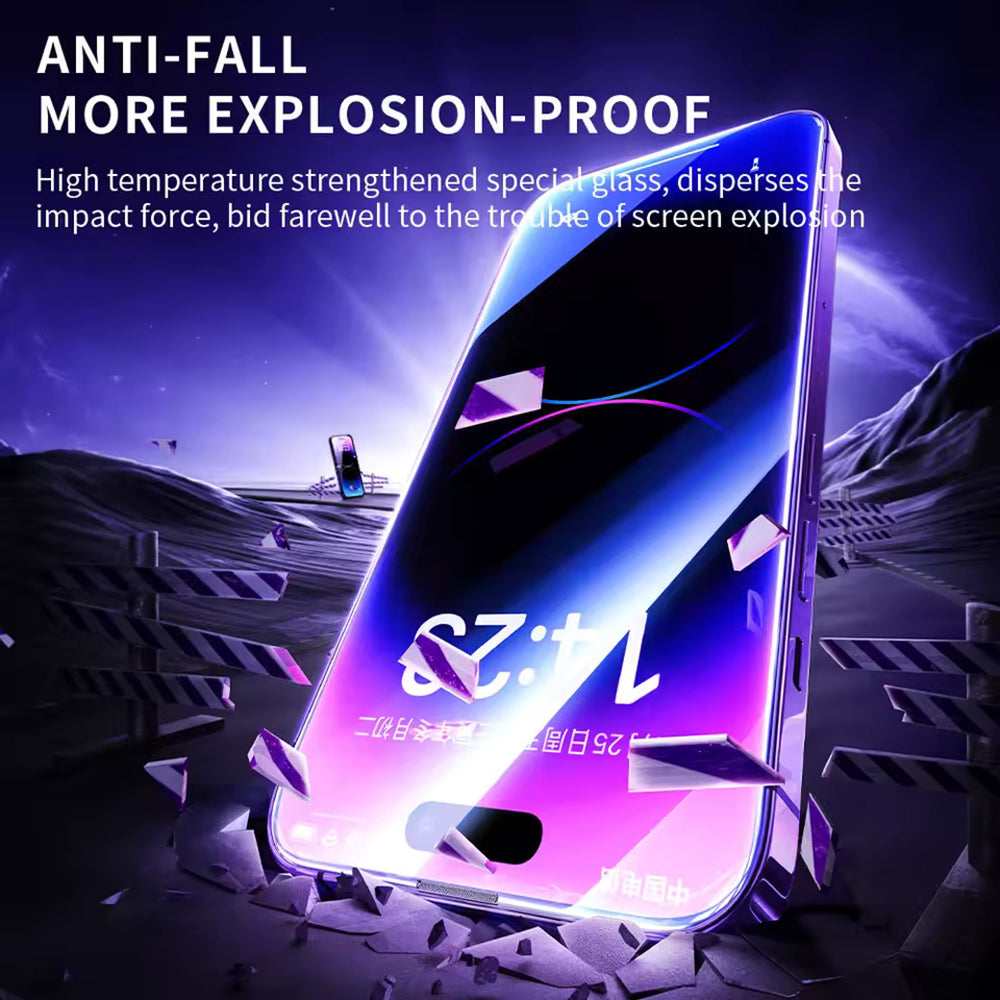 Προστατευτική μεμβράνη οθόνης Blueo Anti-Static HD για Apple iPhone 12 Pro Max, ασφαλισμένο γυαλί, πλήρης κόλλα, μαύρο