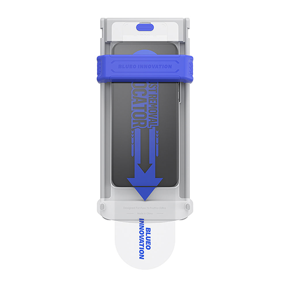 Προστατευτική μεμβράνη οθόνης Blueo AR Applicator Pro για Apple iPhone 16 Pro, ασφαλισμένο γυαλί, πλήρης κόλλα, 3D, μαύρο