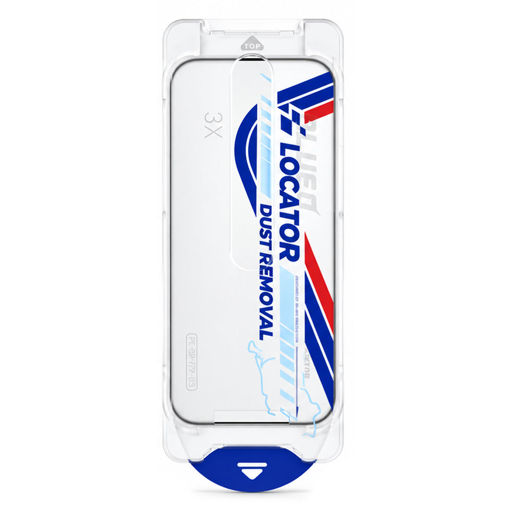 Προστατευτικό οθόνης Blueo Drop Resistant Applicator Pro για Apple iPhone 18 Pro Max / 17 Pro Max, Σκληρυμένο Γυαλί, Πλήρης Επικόλληση, Μαύρο