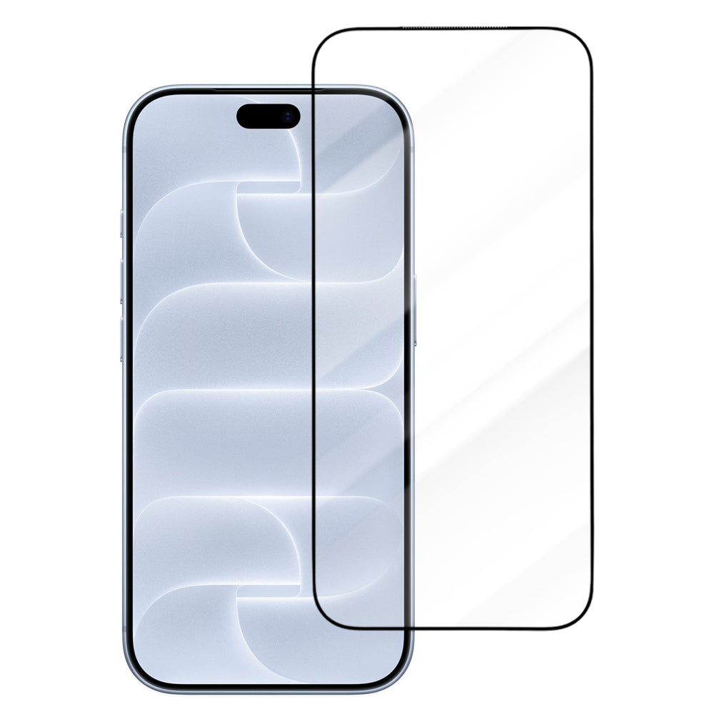 Προστατευτικό οθόνης Blueo Drop Resistant για Apple iPhone 18 Pro / 17 Pro / 17 / 16 Pro, σκληρυμένο γυαλί, πλήρης επικόλληση, μαύρο