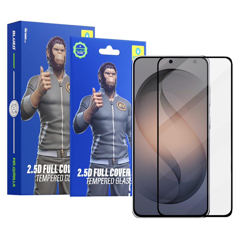 Προστατευτική Μεμβράνη Οθόνης Blueo HD για Samsung Galaxy S26 S942, Ενισχυμένο Γυαλί, Full Glue, 2.5D, Σετ 5 τεμαχίων, Μαύρη