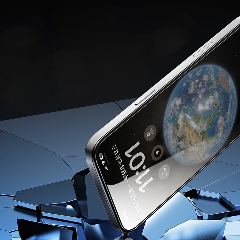 Προστατευτική μεμβράνη οθόνης Blueo Silk HD για Apple iPhone 12 Pro Max, Ασφαλισμένο γυαλί, Πλήρης κόλλα, Σετ 5 τεμαχίων, 2.5D, Μαύρο