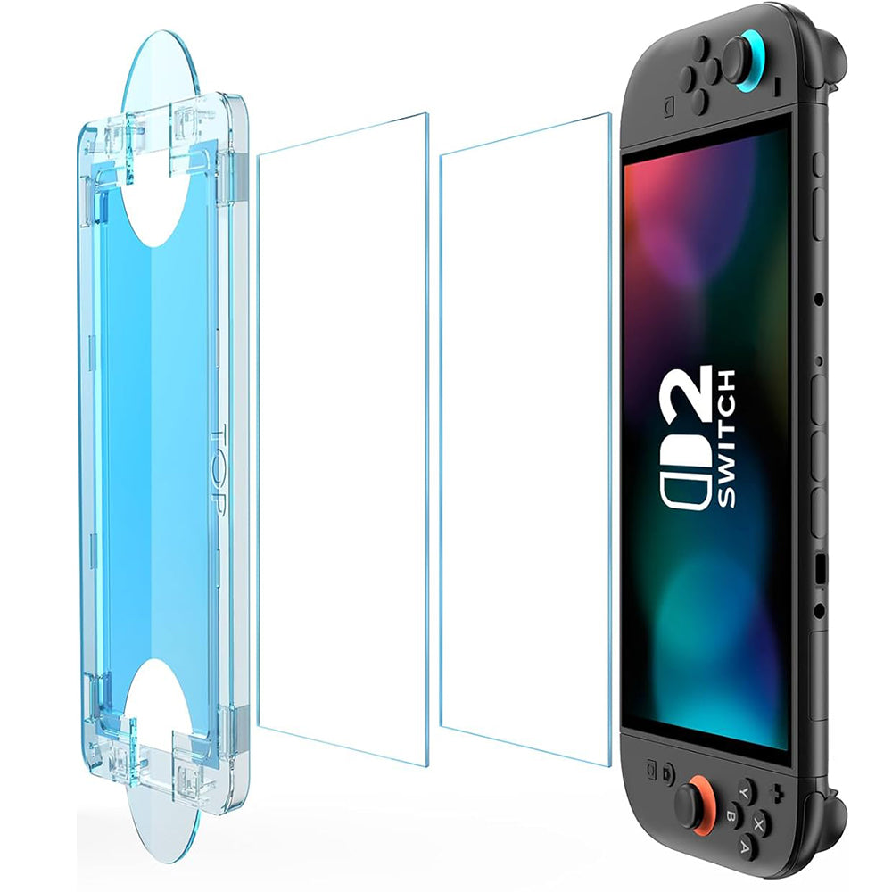 Προστατευτική Μεμβράνη Οθόνης Techsuit SwitchAura Applicator για Nintendo Switch 2, Ενισχυμένο Γυαλί, Σετ 2 τεμαχίων