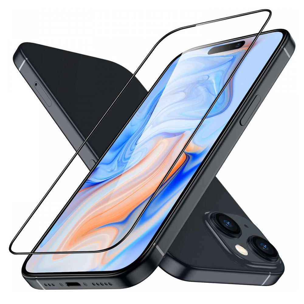 Προστατευτική Μεμβράνη Οθόνης ESR Armorite για Apple iPhone 15 Plus, Ενισχυμένο Γυαλί, Πλήρης Κόλληση, Μαύρη