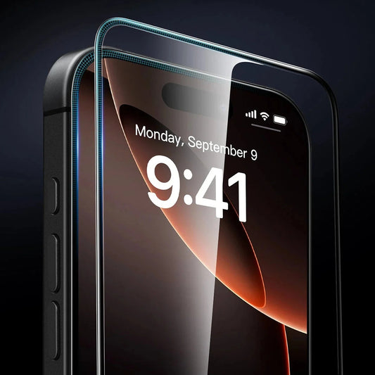 Προστατευτική Μεμβράνη Οθόνης ESR Armorite UltraFit για Apple iPhone 17 Pro, Ενισχυμένο Γυαλί, Full Glue, Σετ 3 τεμαχίων