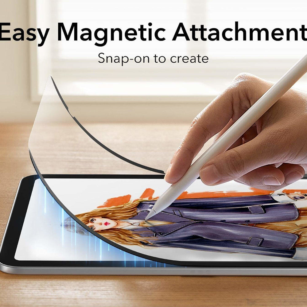 Προστατευτική Μεμβράνη Οθόνης ESR Paper Feel Magnetic για Apple iPad (2025) / (2022), Πλαστική