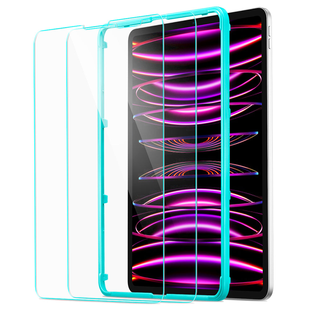 Προστατευτική Μεμβράνη Οθόνης ESR για Apple iPad Pro 12.9 (2022) / Pro 12.9 (2021) / Pro 12.9 (2020), Ενισχυμένο Γυαλί, Πλήρης Κόλληση, Σετ 2 τεμαχίων