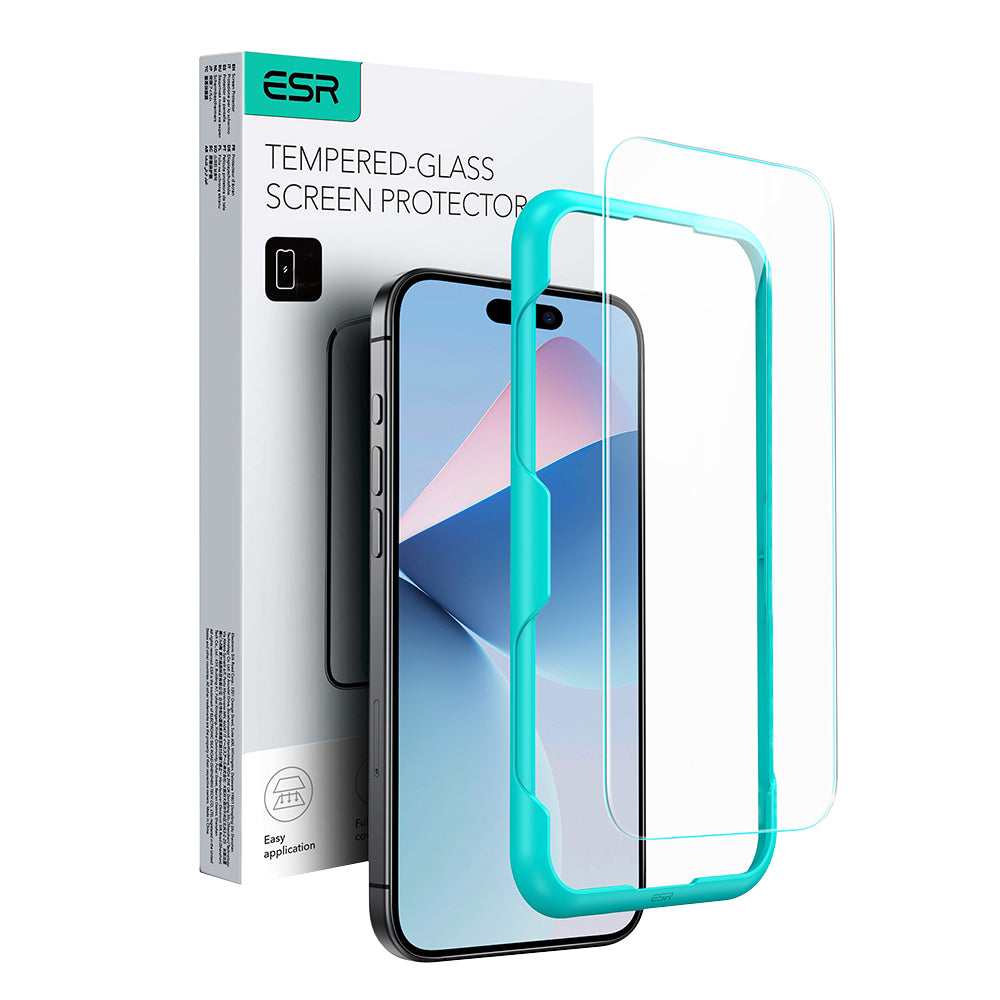 Προστατευτική Μεμβράνη Οθόνης ESR για Apple iPhone 16 Plus, Ενισχυμένο Γυαλί, Full Glue