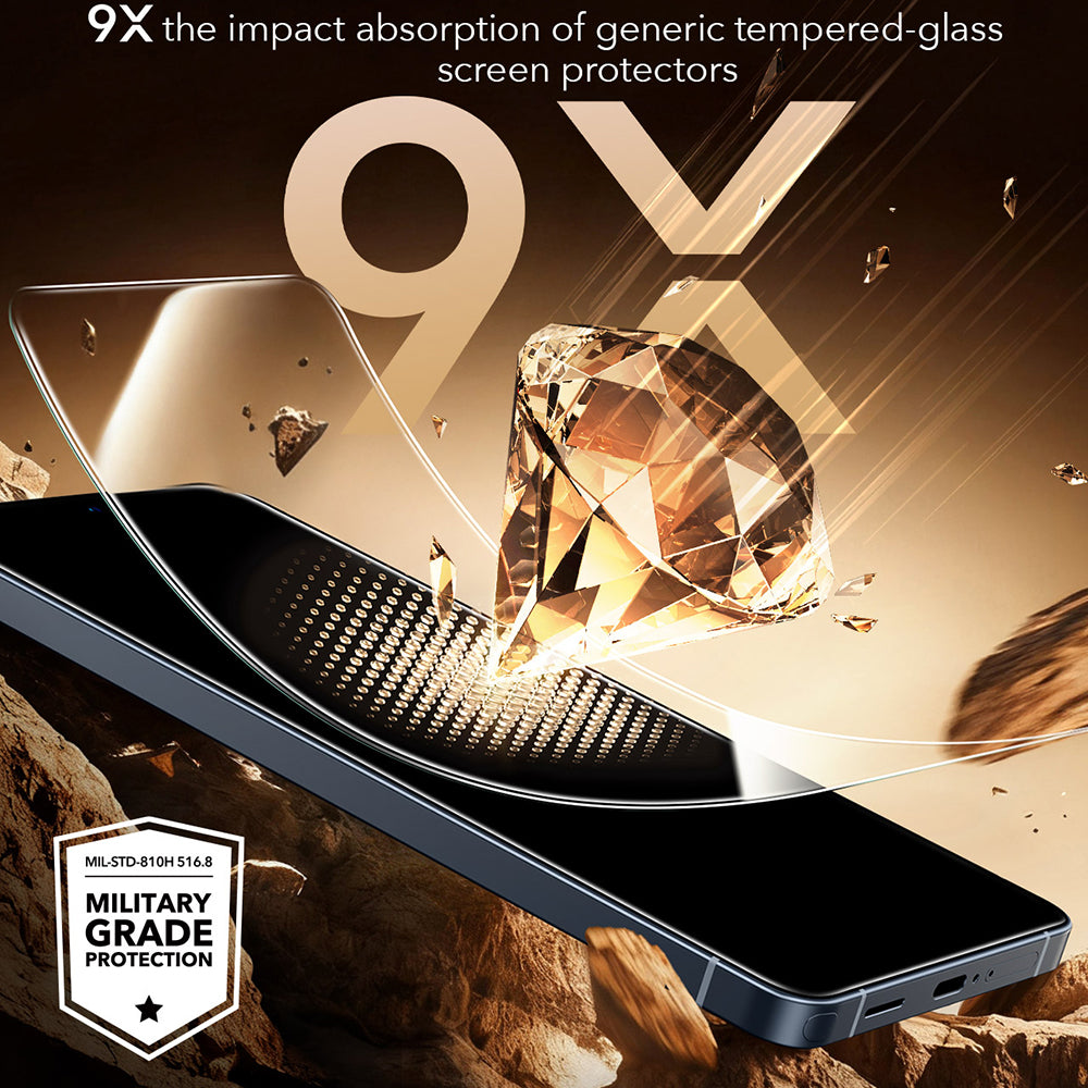 ESR UltraFit Armorite Pro Screen Protector for Samsung Galaxy S26 Ultra S948, Tempered Glass, Full Glue