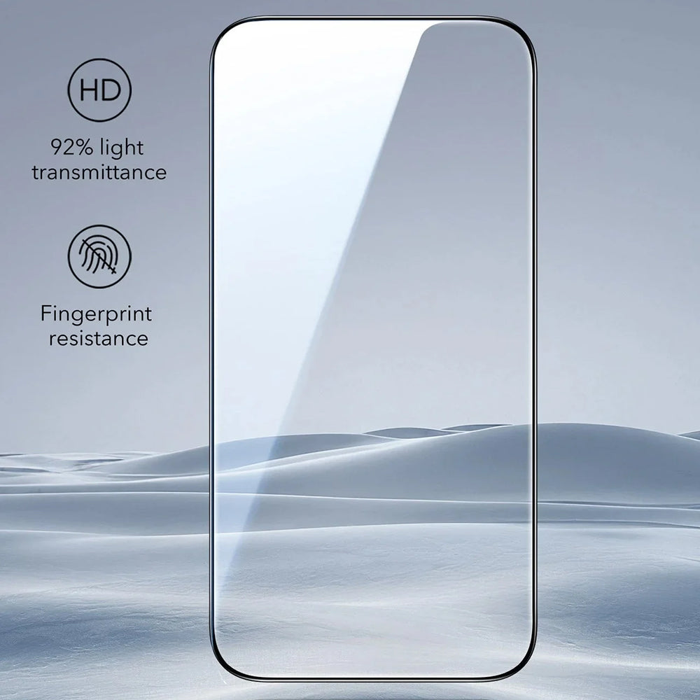 Προστατευτική Μεμβράνη Οθόνης ESR UltraFit για Apple iPhone 17 Pro Max, Ενισχυμένο Γυαλί, Full Glue, Σετ 3 τεμαχίων