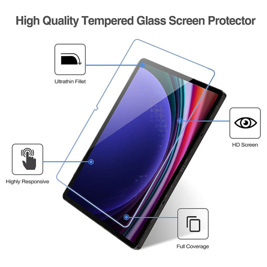 Προστατευτική μεμβράνη οθόνης Lito Classic για Samsung Galaxy Tab S10+ / Tab S9 FE+ / Tab S9+, Ενισχυμένο γυαλί, Full Glue, 2.5D