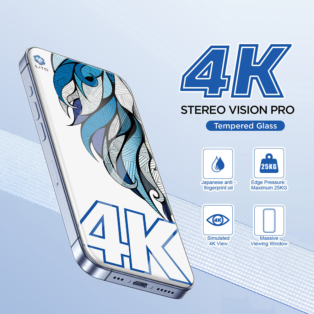Προστατευτική Μεμβράνη Οθόνης Lito D+ Max 4K για Apple iPhone 17 Pro Max, Ενισχυμένο Γυαλί, Πλήρης Κόλληση, Μαύρη