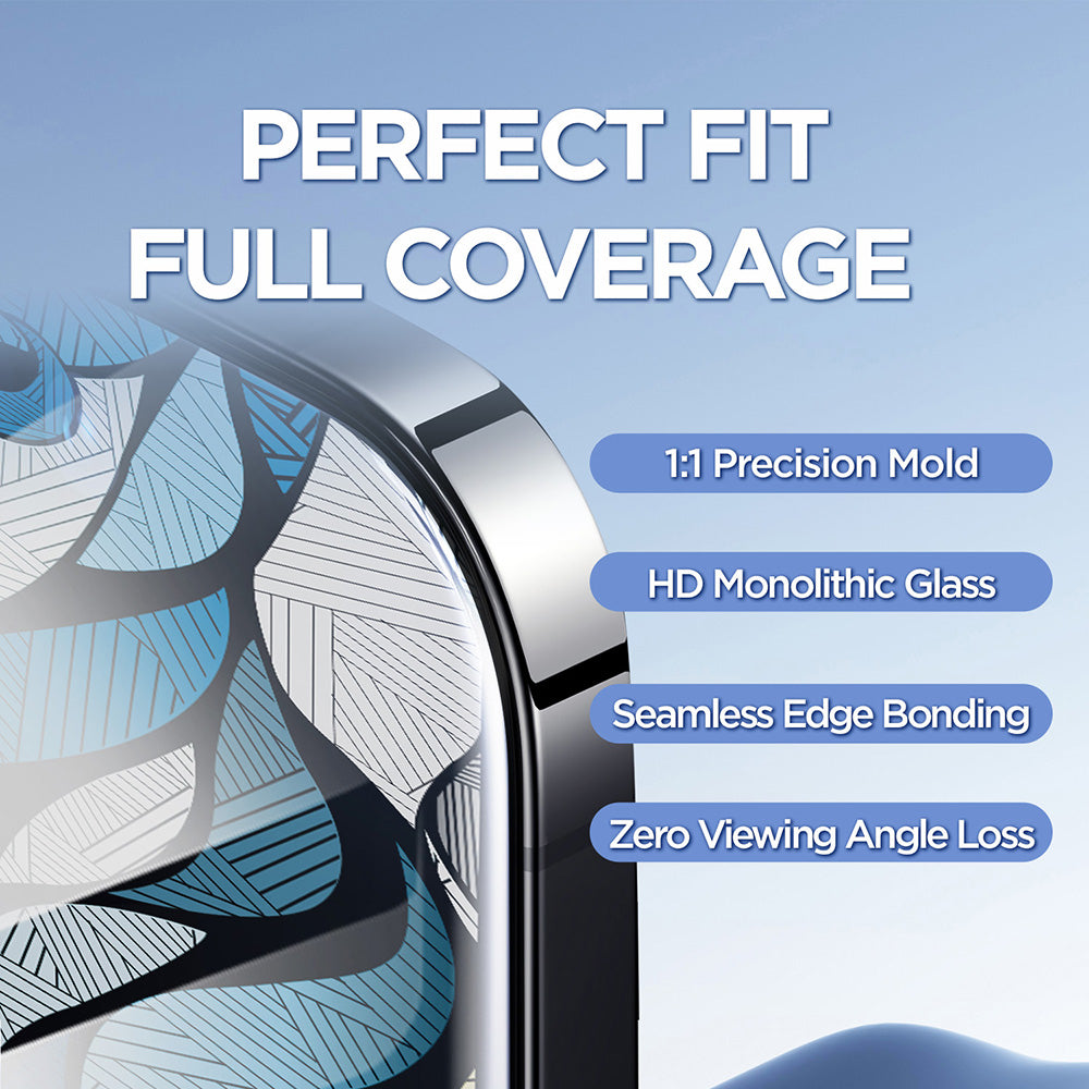 Προστατευτική Μεμβράνη Οθόνης Lito D+ Max 4K για Apple iPhone 17 Pro Max, Ενισχυμένο Γυαλί, Πλήρης Κόλληση, Μαύρη