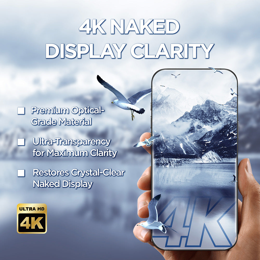 Προστατευτική Μεμβράνη Οθόνης Lito D+ Max 4K για Apple iPhone 17 Pro Max, Ενισχυμένο Γυαλί, Πλήρης Κόλληση, Μαύρη
