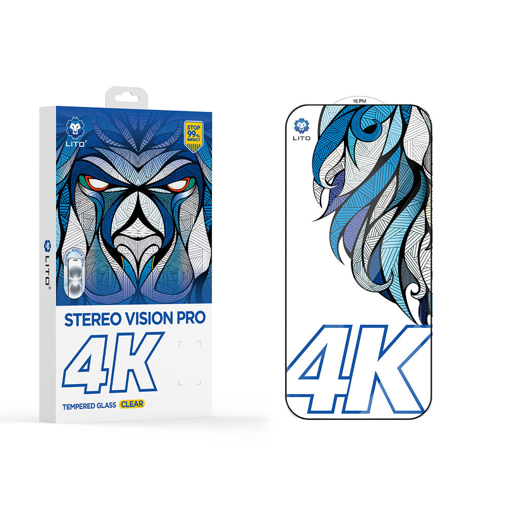 Προστατευτική Μεμβράνη Οθόνης Lito D+ Max 4K για Apple iPhone 17 Pro Max, Ενισχυμένο Γυαλί, Πλήρης Κόλληση, Μαύρη
