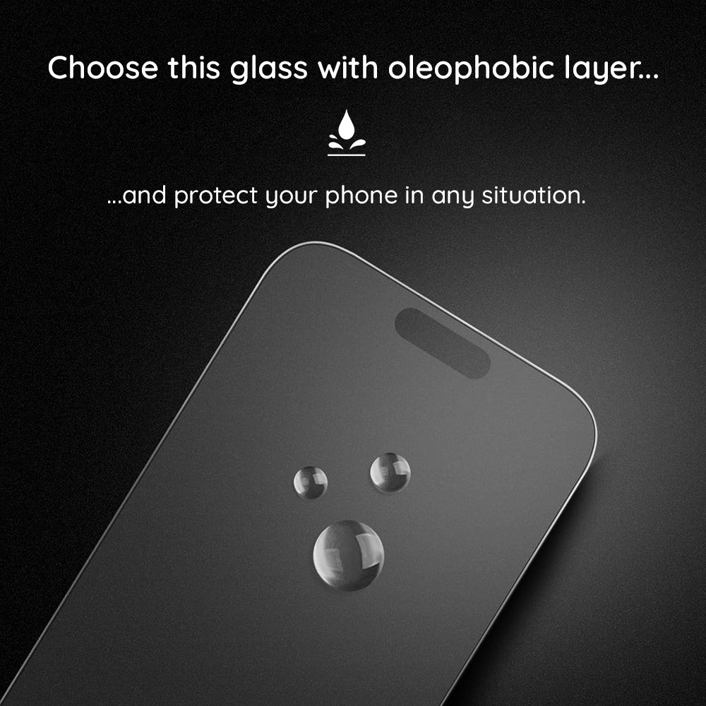 Προστατευτική μεμβράνη οθόνης Matte Lito HD Pro για Apple iPhone 16, Ασφαλισμένο γυαλί, Πλήρης κόλλα, Μαύρο