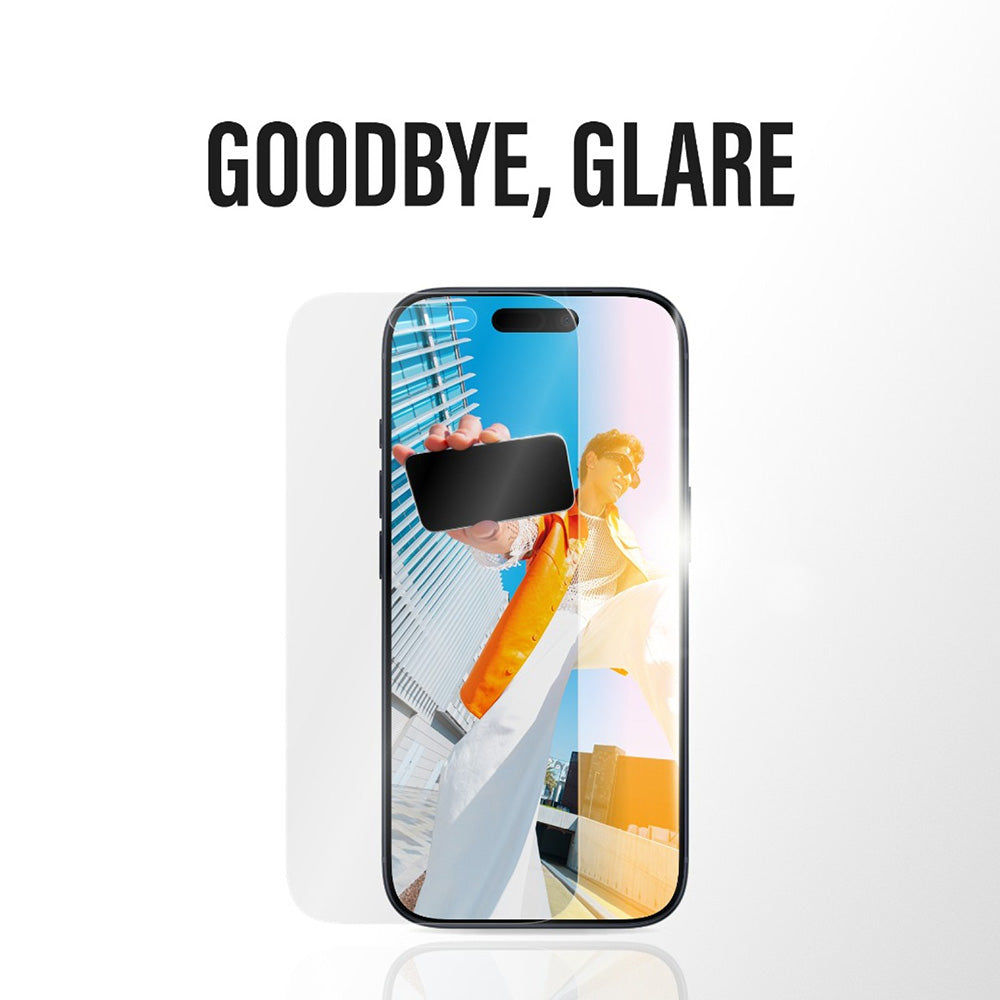 Προστατευτική Μεμβράνη Οθόνης Matte PanzerGlass Armor EasyAligner για Apple iPhone 17 / 16 Pro, Ενισχυμένο Γυαλί, Full Glue